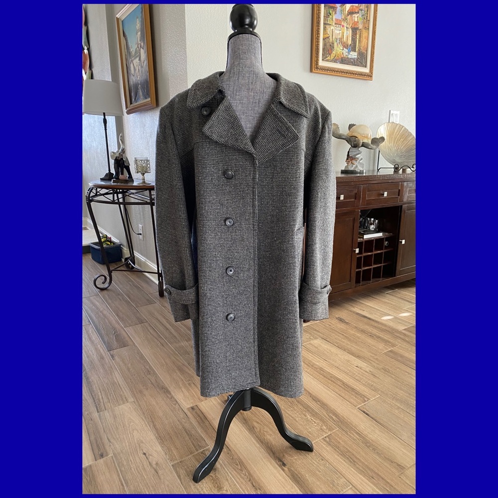 Mens London Fog Wool Blend Overcoat
